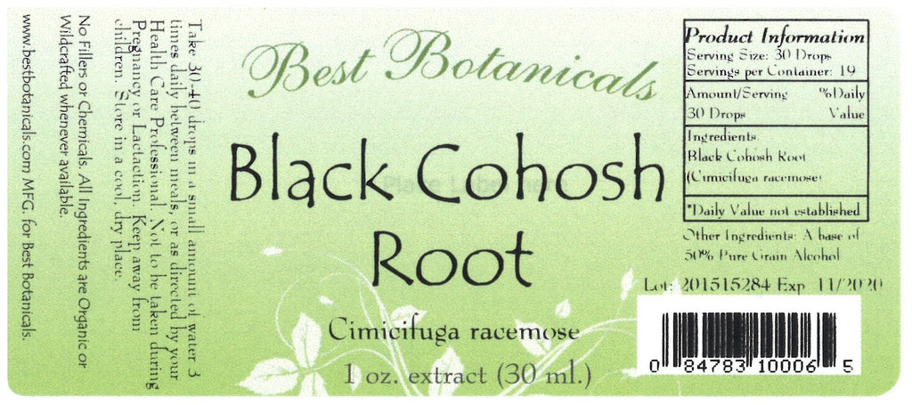 Black Cohosh Root - Alcohol Extract 1 oz. - Christopher's Herb Shop