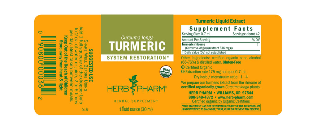 Herb Pharm® Turmeric Extract - Christopher's Herb Shop