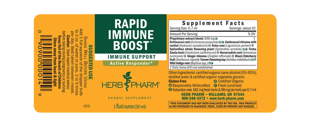 Herb Pharm® Rapid Immune Boost™ - Christopher's Herb Shop
