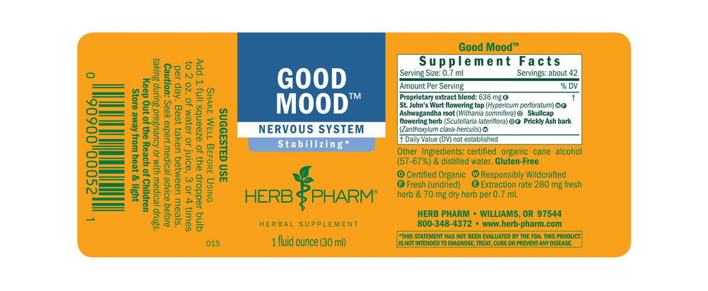 Herb Pharm® Good Mood™ - 1 oz - Christopher's Herb Shop