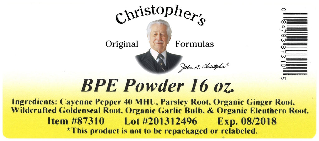 Blood Circ Formula (BPE) - Bulk 1 lb. Powder - Christopher's Herb Shop