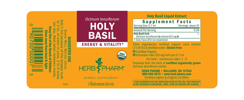 Herb Pharm® Holy Basil - 1oz - Christopher's Herb Shop