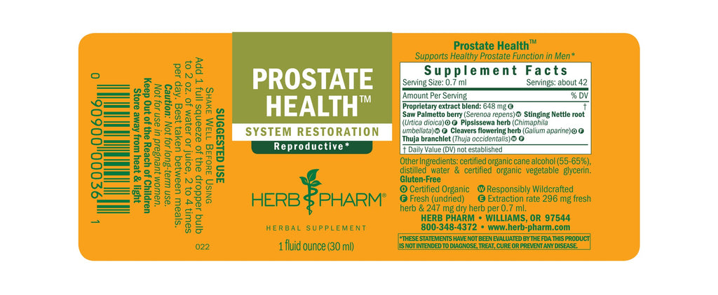 Herb Pharm® Prostate Health™ - 1 oz - Christopher's Herb Shop