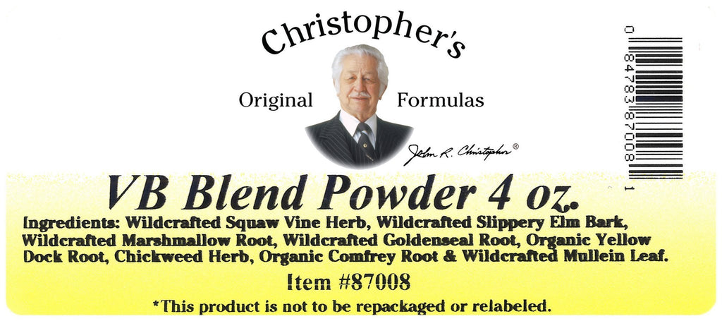 Vaginal Bolus Formula - Bulk 4 oz. Powder - Christopher's Herb Shop
