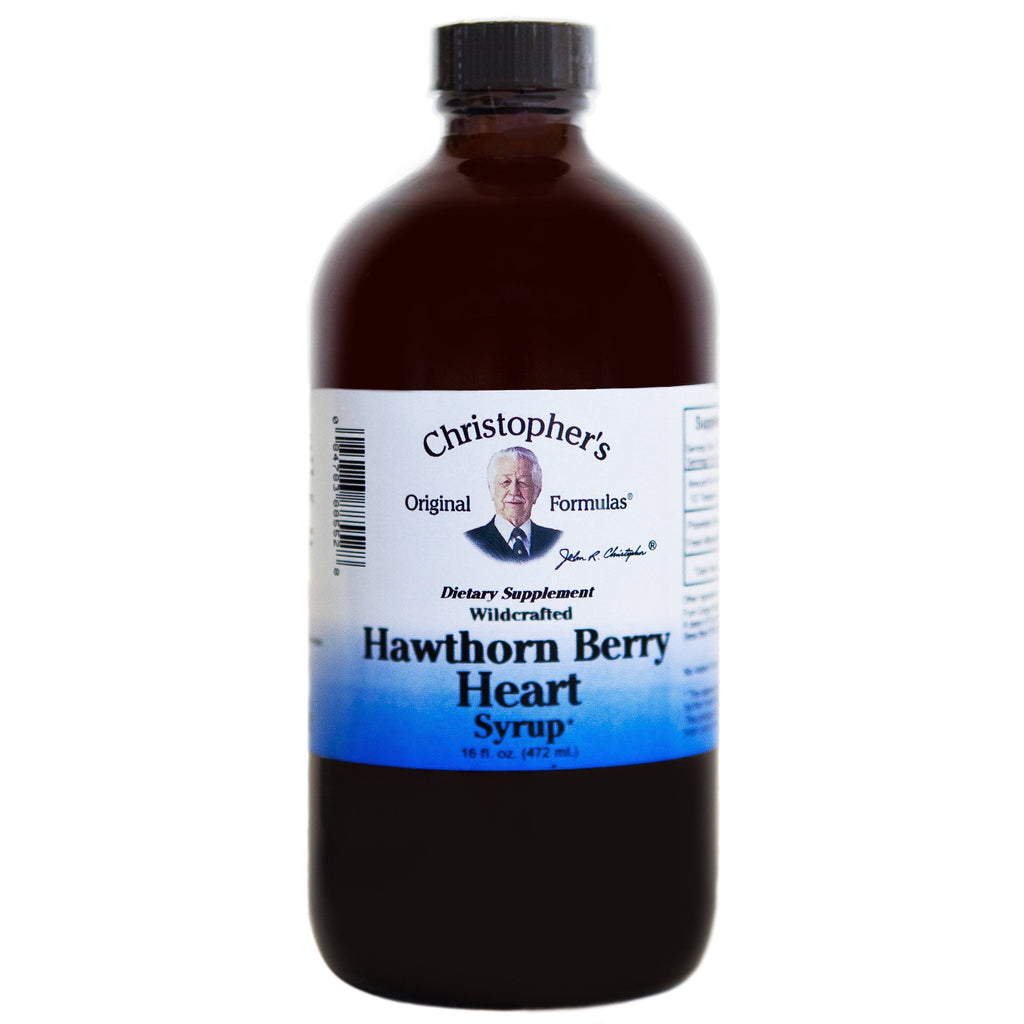 Hawthorn Berry Heart - 16 oz. Syrup - Christopher's Herb Shop