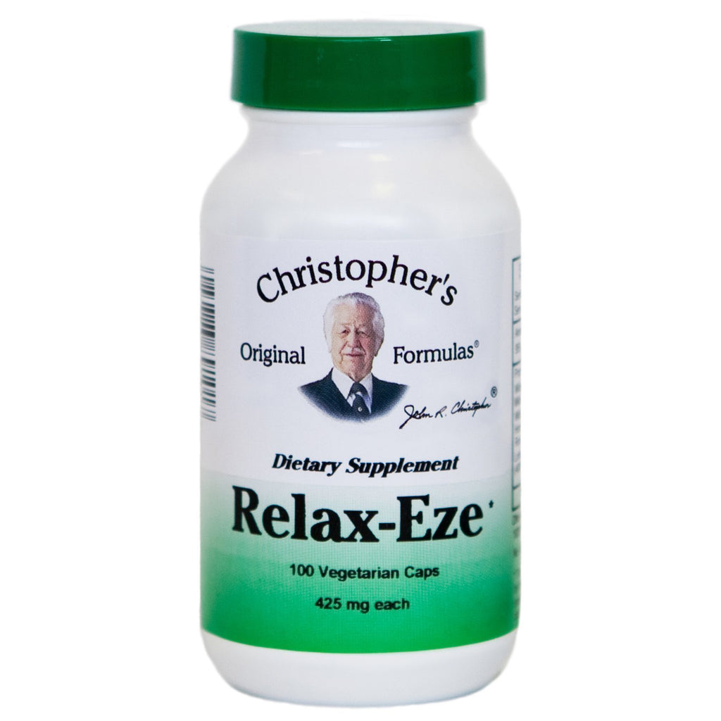 Relax-Eze - 100 Capsules - Christopher's Herb Shop
