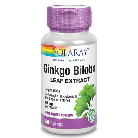Ginkgo Biloba Leaf Extract 60 VegCaps - Christopher's Herb Shop